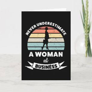 Woman at Business Businesswoman Gift Mum Card