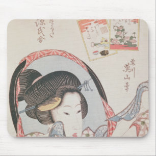 Woman at her Mirror, published c.1830 Mouse Pad