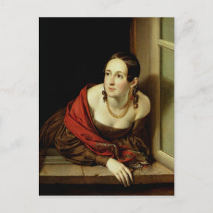 Woman at her Window or, The Wife of a Postcard