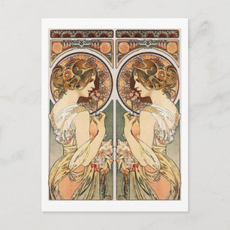 Woman at Mirror Postcard