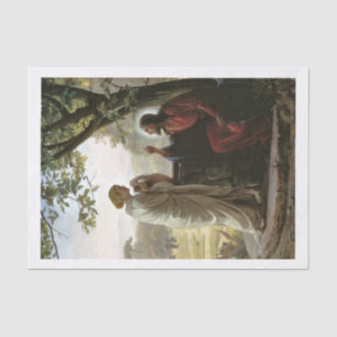 Woman at the Well, Decoupage Tissue Paper