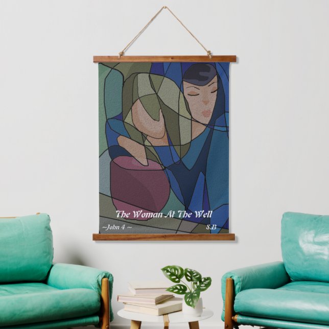 Woman At The Well: Hanging Tapestry (Living Room)