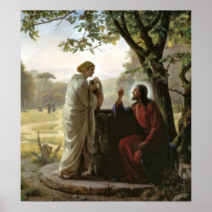 Woman at the Well, Religious Poster