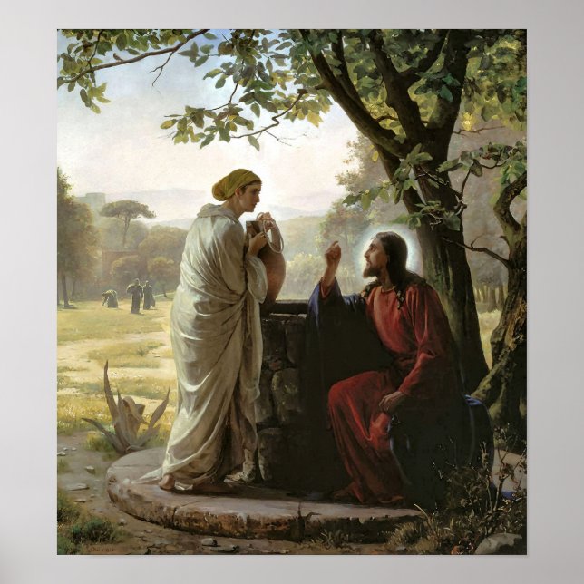 Woman at the Well, Religious Poster (Front)