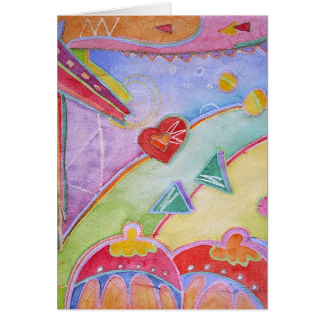 Woman at window, with text inside (Front)