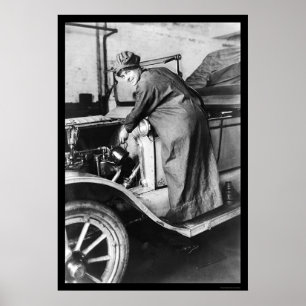 Woman Auto Mechanic 1925 Poster