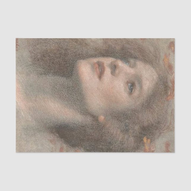 Woman Autumn PortraitTissue Paper (Front)