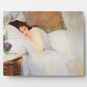 Woman Awakening, 1876 (oil on canvas) Plaque