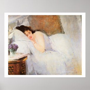 Woman Awakening, 1876 (oil on canvas) Poster