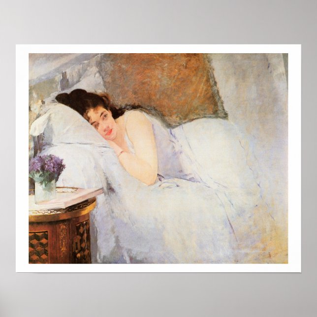Woman Awakening, 1876 (oil on canvas) Poster (Front)