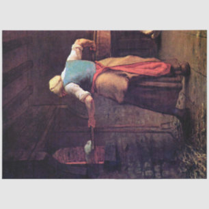 Woman Baking Bread, Jean-Francois Millet Tissue Paper