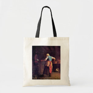 Woman Baking Bread, Jean-Francois Millet Tote Bag
