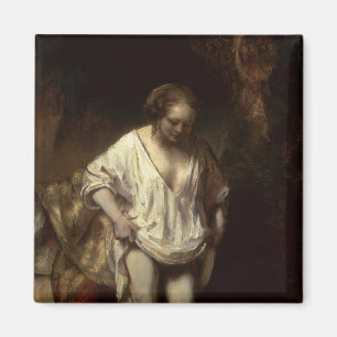 Woman Bathing in a Stream, 1654 Magnet
