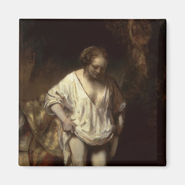 Woman Bathing in a Stream, 1654 Magnet (Front)