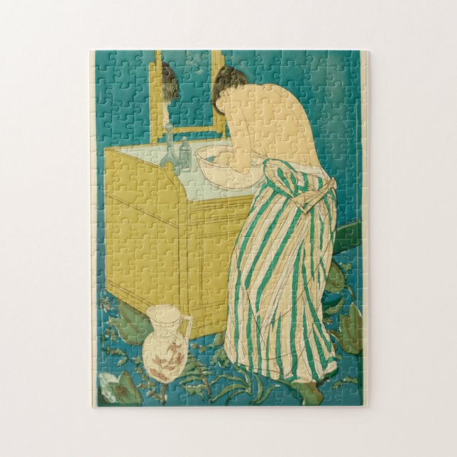 Woman Bathing poster Jigsaw Puzzle (Vertical)