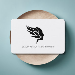 Woman Beauty Logo, Modern, Salon, Business Card