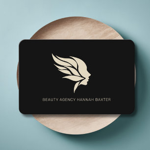 Woman Beauty Logo, Modern, Salon, Business Card