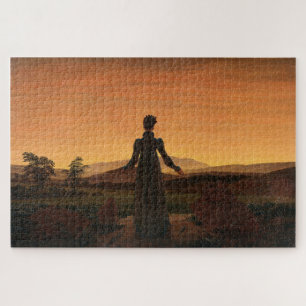 Woman Before the Rising Sun by Caspar David F.  Jigsaw Puzzle