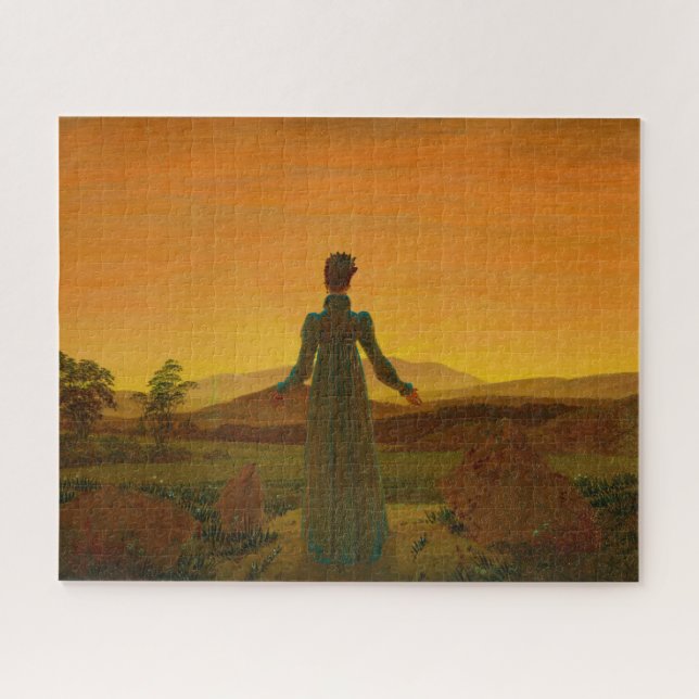 Woman Before the Rising Sun, Morning Light Jigsaw Puzzle (Horizontal)