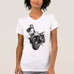 Woman biker  T-Shirt