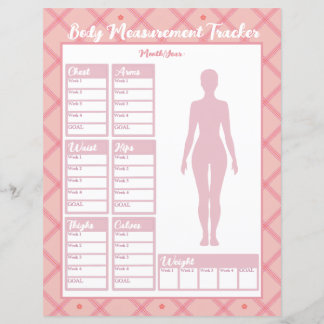 Woman Body Measurements Tracker Weight Loss Chart