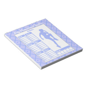 Woman Body Measurements Tracker Weight Loss Chart Notepad