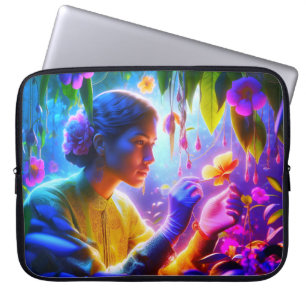 Woman Botanist Woman on an Electronics Bag