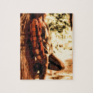 Woman By a Tree Jigsaw Puzzle