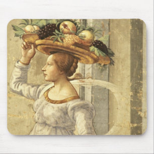 Woman carrying Fruit, from the Birth of St. John t Mouse Pad