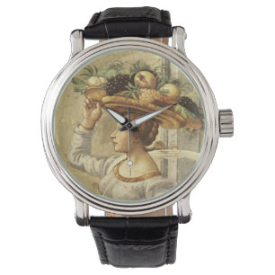 Woman carrying Fruit, from the Birth of St. John t Watch