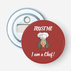 Woman Chef Bottle Opener