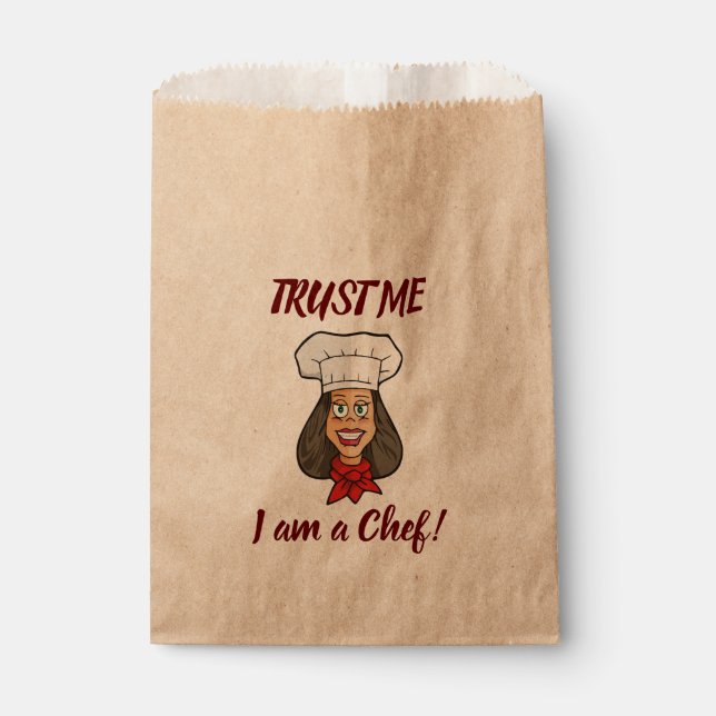 Woman Chef Favour Bag (Front)