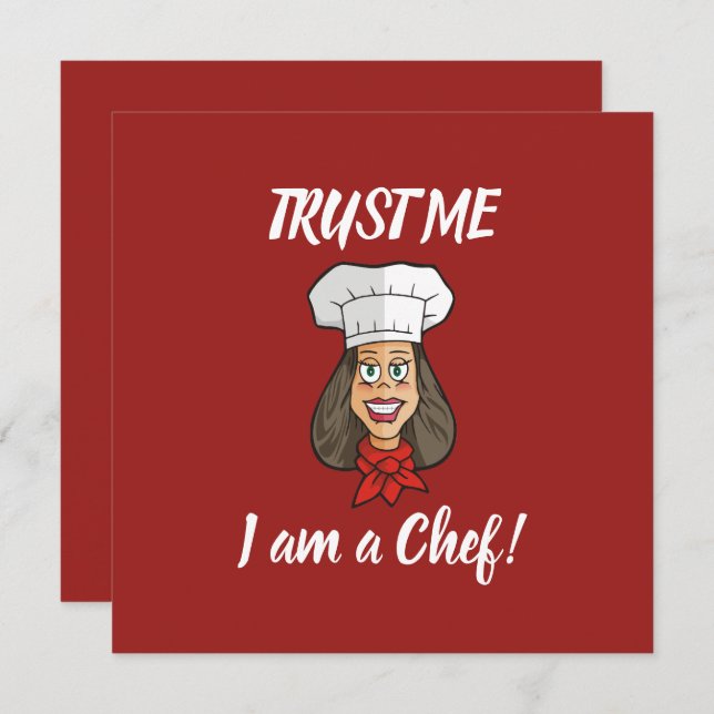 Woman Chef Invitation (Front/Back)