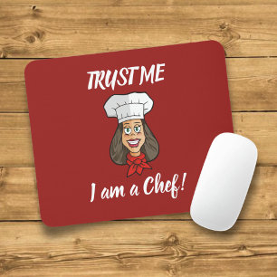 Woman Chef Mouse Pad