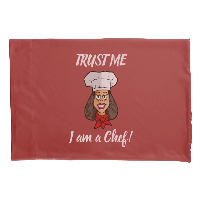 Woman Chef Pillowcase (Front)