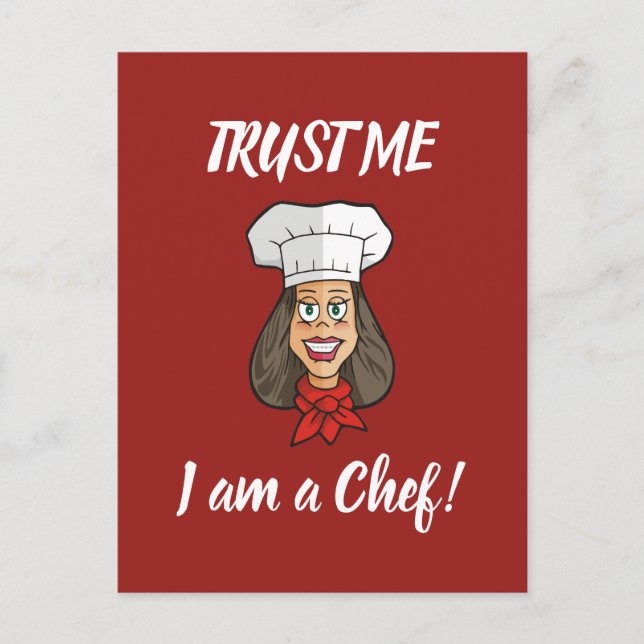 Woman Chef Postcard (Front)