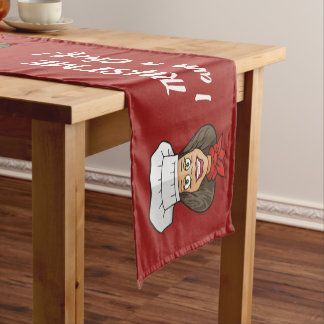 Woman Chef Short Table Runner