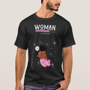 Woman Coming Soon Mum Pregnant Baby Girl Coming So T-Shirt