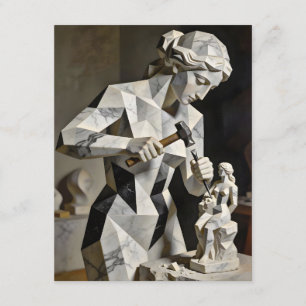 Woman, Create Thyself – Self Constructed Portrait Enclosure Card
