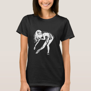 woman dancing dance silhouette art T-Shirt
