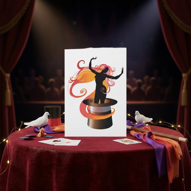 Woman Dancing In A Top Hat Invitations (Creator Uploaded)