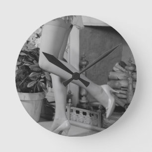 Woman Dancing Round Clock