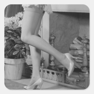 Woman Dancing Square Sticker