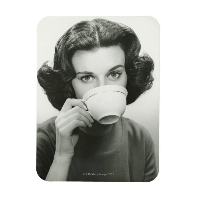 Woman Drinking Magnet (Vertical)