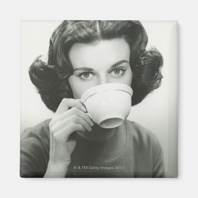 Woman Drinking Magnet (Front)