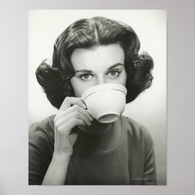 Woman Drinking Poster (Front)