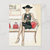 Woman Drinking Red Wine