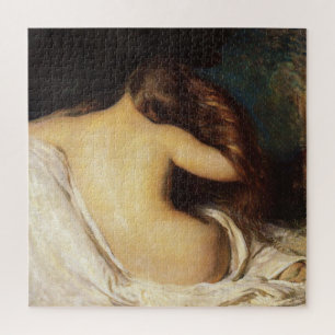 Woman Drying Her Hair (by Joseph DeCamp) Jigsaw Puzzle