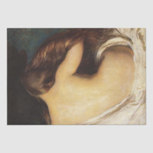 Woman Drying Her Hair (by Joseph DeCamp) Tissue Paper