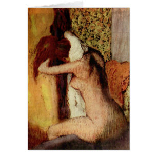 Woman Drying Her Neck